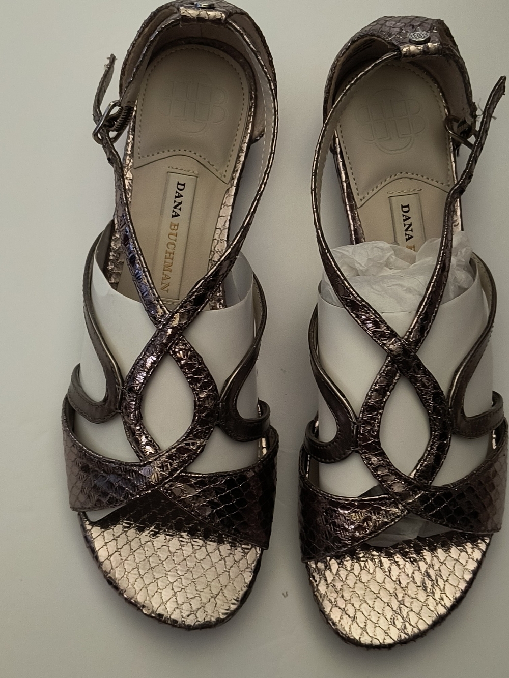 Dana Buchman Metallic Bronze Strappy Women’s Sandals
